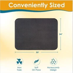 PAWBEE Cat Litter Mat, 30 X 24-in -Cat Supply Store 944870 PT1. AC SS1800 V1693317639