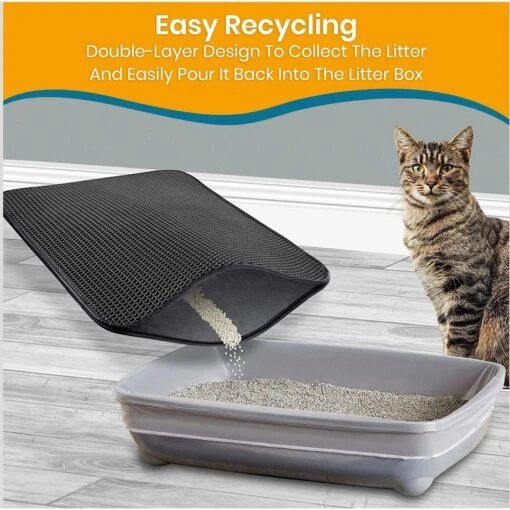 PAWBEE Cat Litter Mat, 30 X 24-in -Cat Supply Store 944870 PT3. AC SS1800 V1693317637