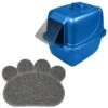 Van Ness Enclosed Cat Litter Pan & Frisco Paw Shaped Cat Litter Mat -Cat Supply Store 947414 MAIN. AC SS1800 V1693924194