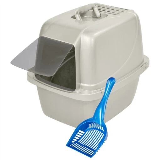 Van Ness Enclosed Cat Litter Pan & Van Ness Litter Scoop -Cat Supply Store 947638 MAIN. AC SS1800 V1693921601